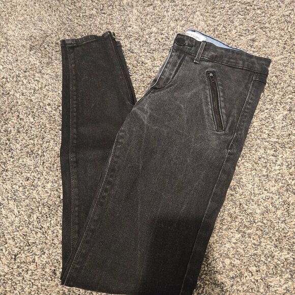 Habitual Denim - Habitual Amalia High Rise Zip Skinny Jeans Black 26
